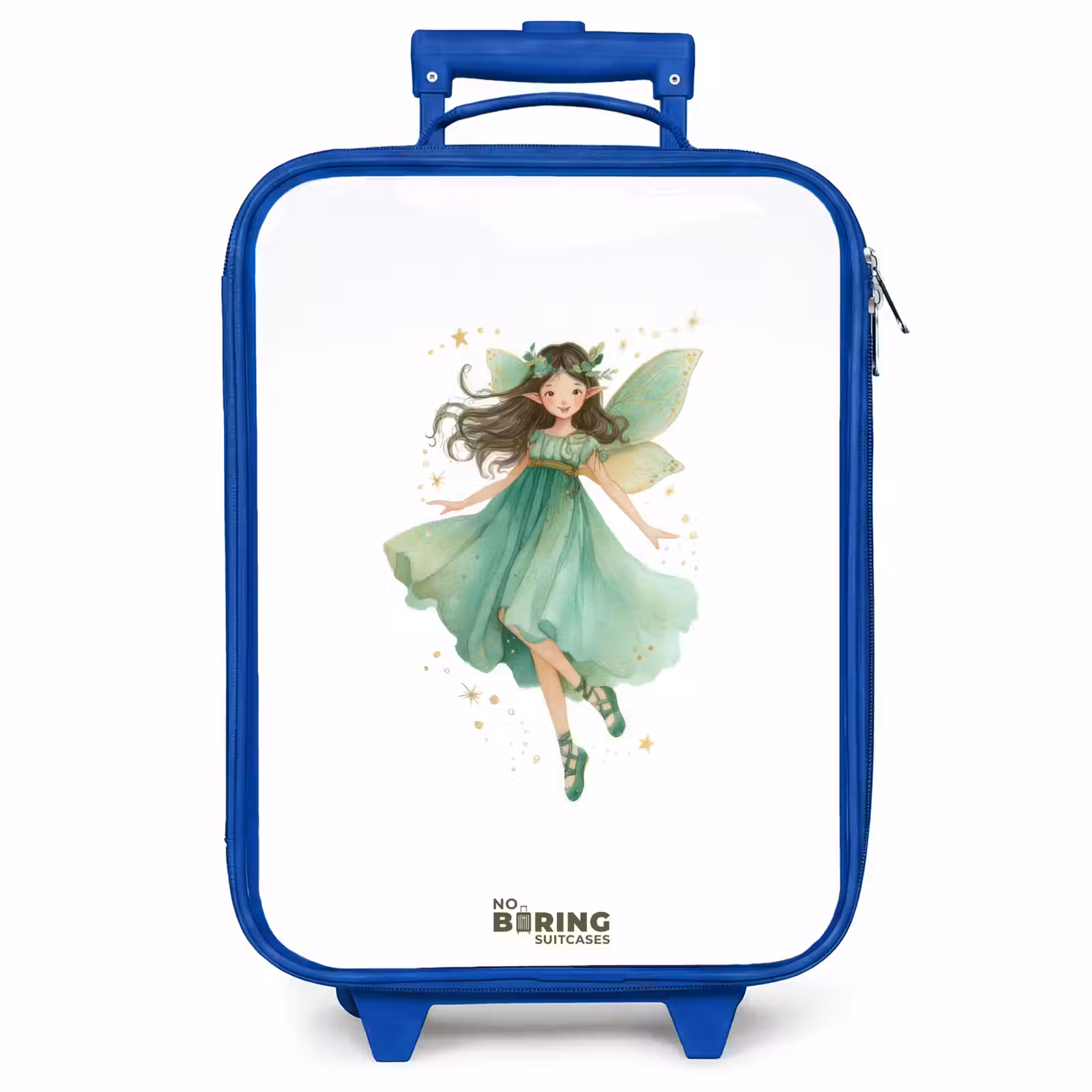Kinderkoffer - Blauw - Zwevende groene elf — 1