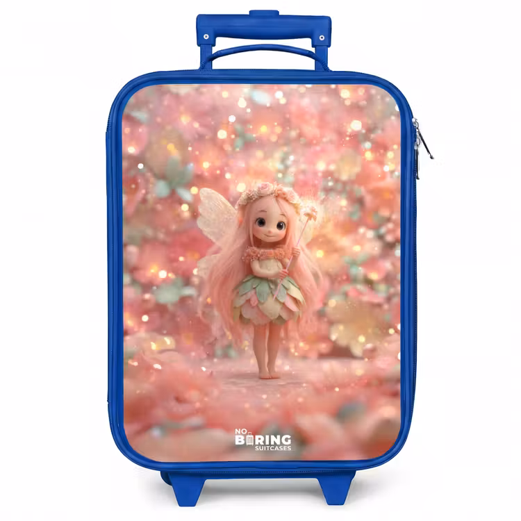 Kinderkoffer - Blauw - Bloemenfee in roze sprookjeswereld — 1