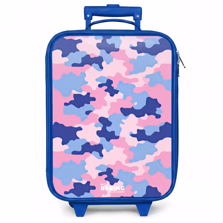 Kinderkoffer - Blauw - Camouflage - Roze - Blauw — 1