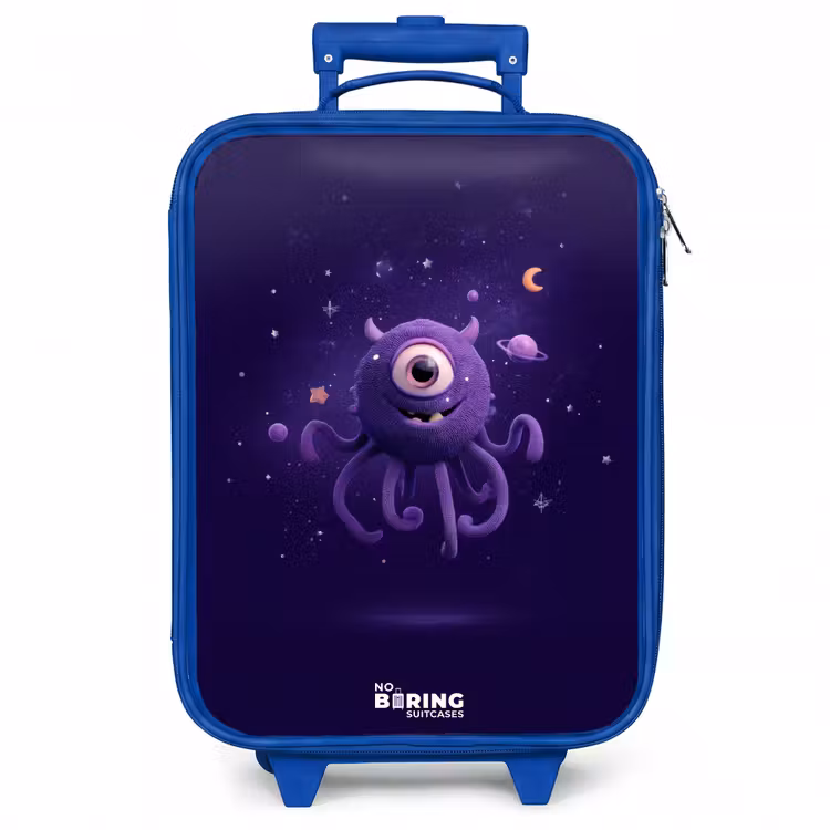 Kinderkoffer - Blauw - Kosmisch tentakelmonster — 1