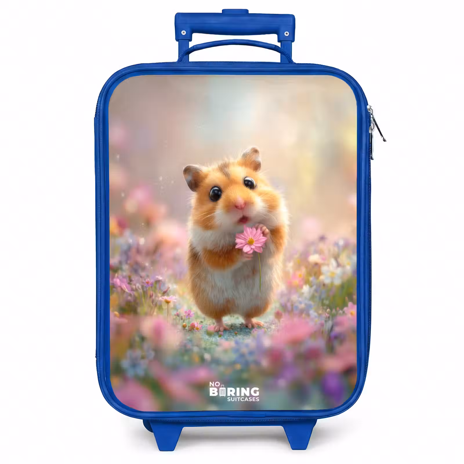 Kinderkoffer - Blauw - Hamster - Bloem - Natuur - Dier — 1