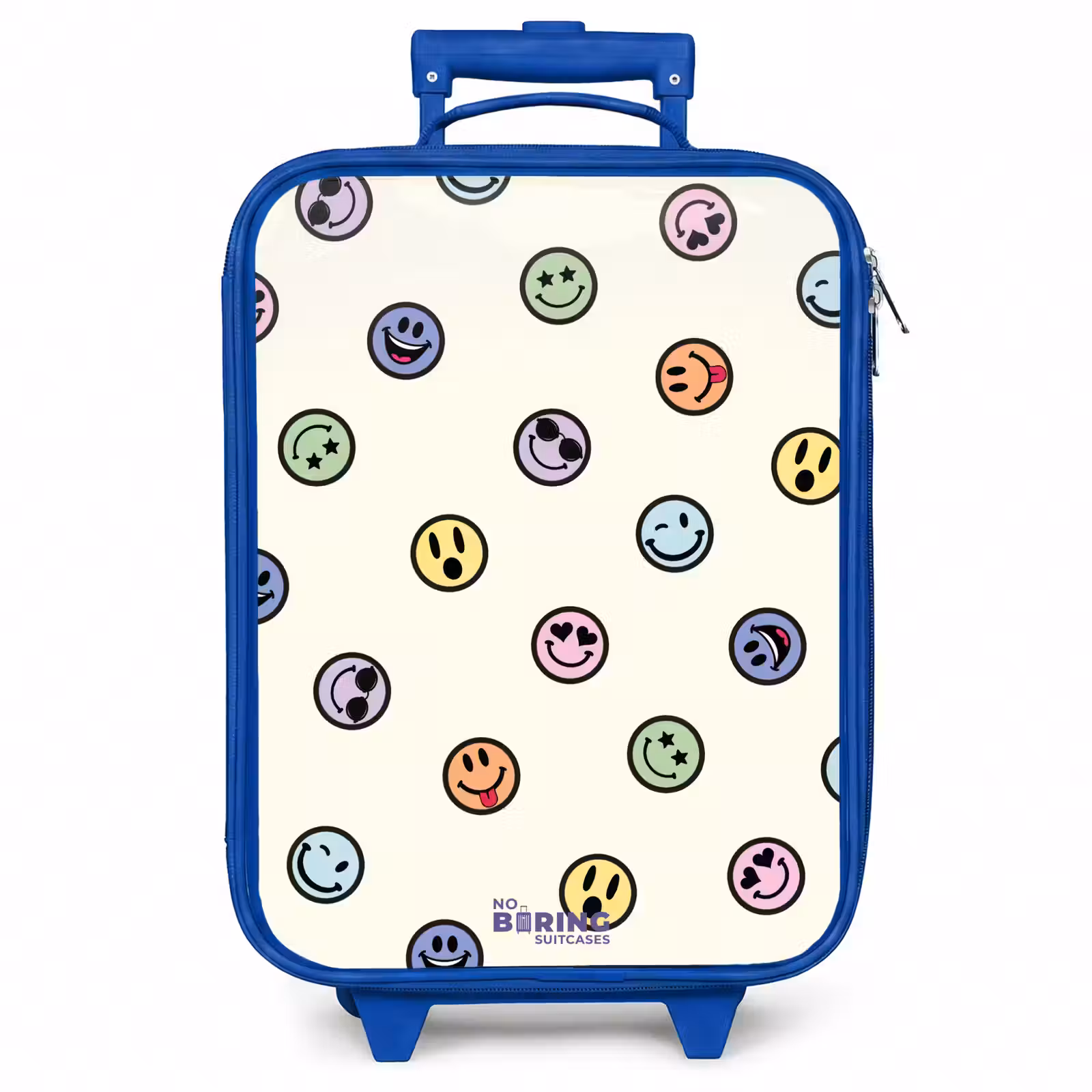 Kinderkoffer - Blauw - Speelse smiley-mix — 1