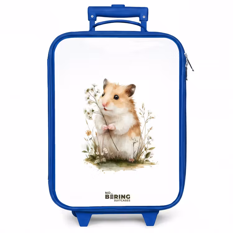 Kinderkoffer - Blauw - Dier - Natuur - Hamster — 1