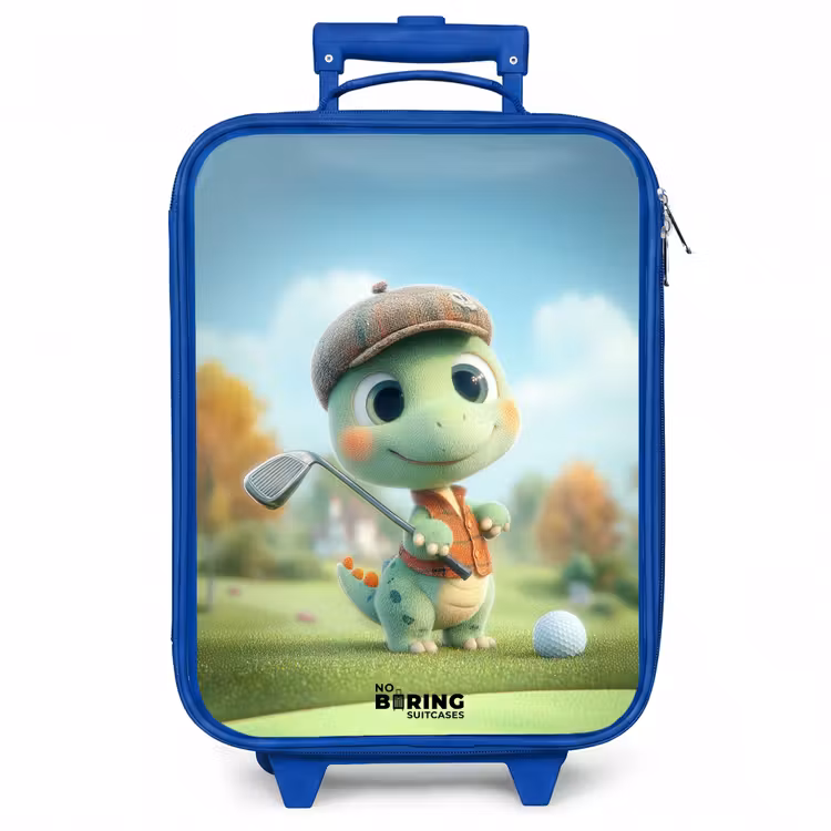 Kinderkoffer - Blauw - Golf - Dino - Groen — 1