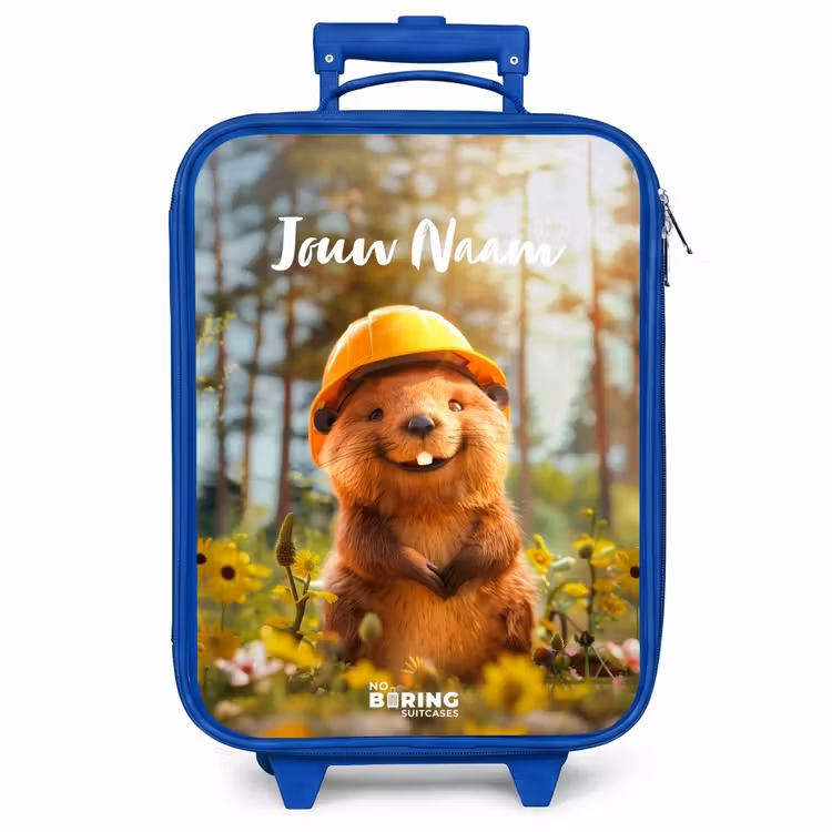 Kinderkoffer met naam - Blauw - Benno Bloembouwer — 1