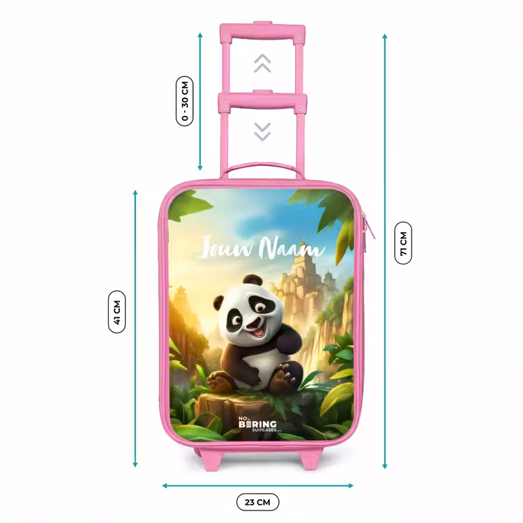 Kinderkoffer met naam - Roze - Peter Panda — 6