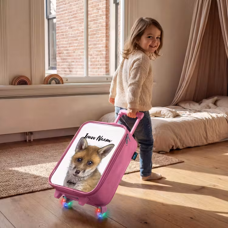 Kinderkoffer met naam - Roze - Victor Vos — 3