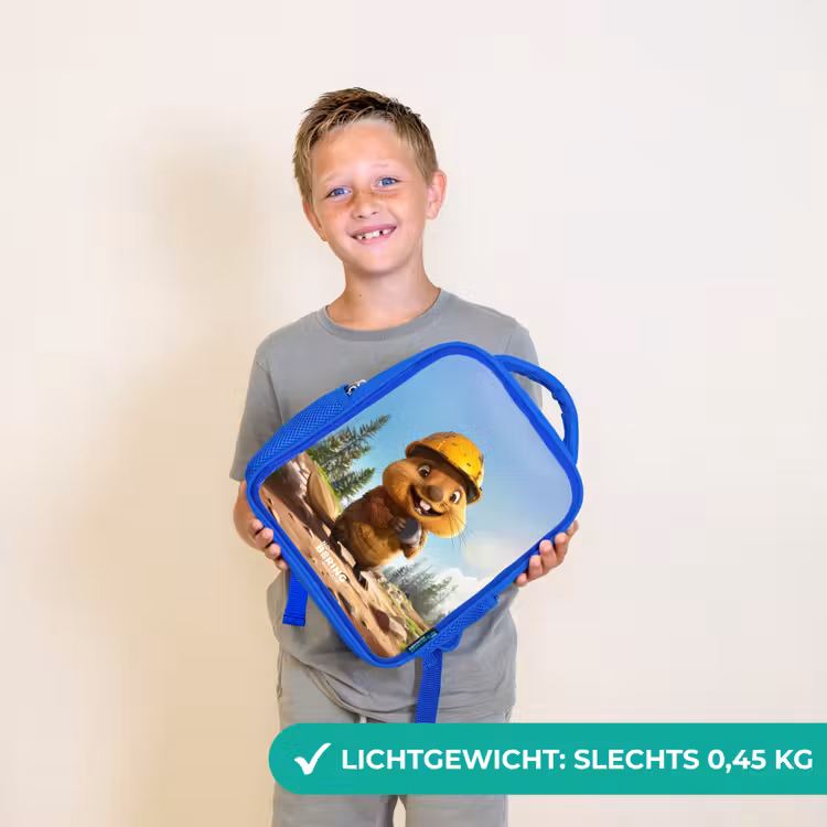 Kinderrugzak met naam - Blauw - Billy Bouwhelm — 2
