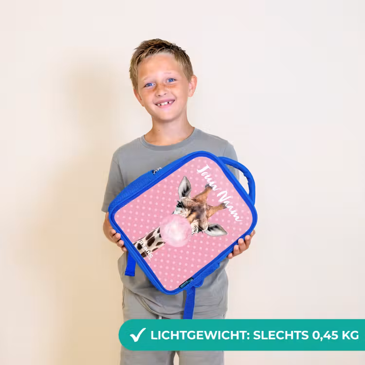 Kinderrugzak met naam - Blauw - Bubblegum Billy — 2