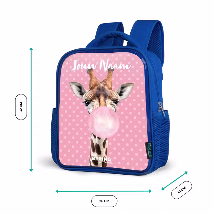 Kinderrugzak met naam - Blauw - Bubblegum Billy — 6