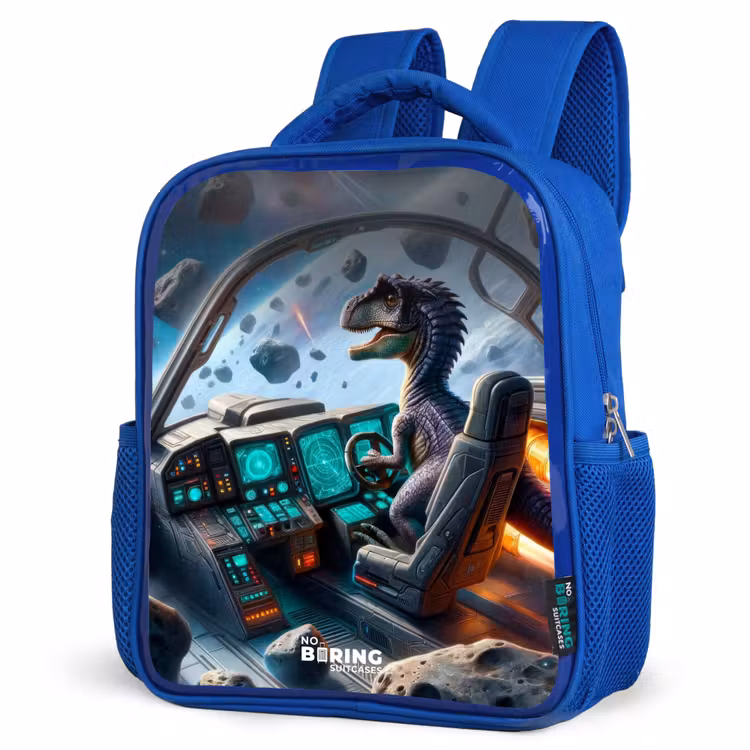 Kinderrugzak met naam - Blauw - Astrodino — 9