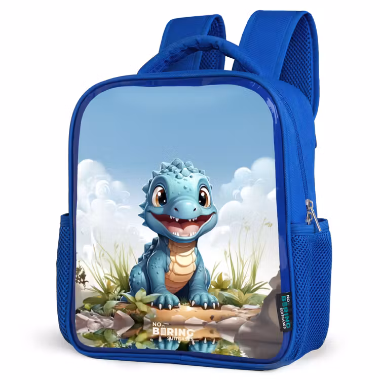 Kinderrugzak met naam - Blauw - Darius Dino — 9