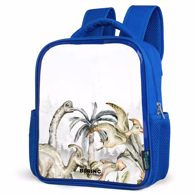 Kinderrugzak met naam - Blauw - Dino Jungle — 9