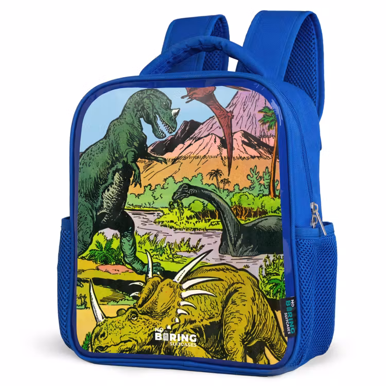 Kinderrugzak met naam - Blauw - Feest in Dinosaurusland — 9