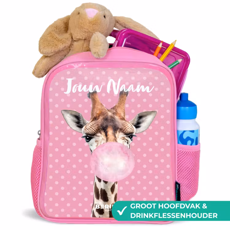 Kinderrugzak met naam - Roze - Bubblegum Billy — 2