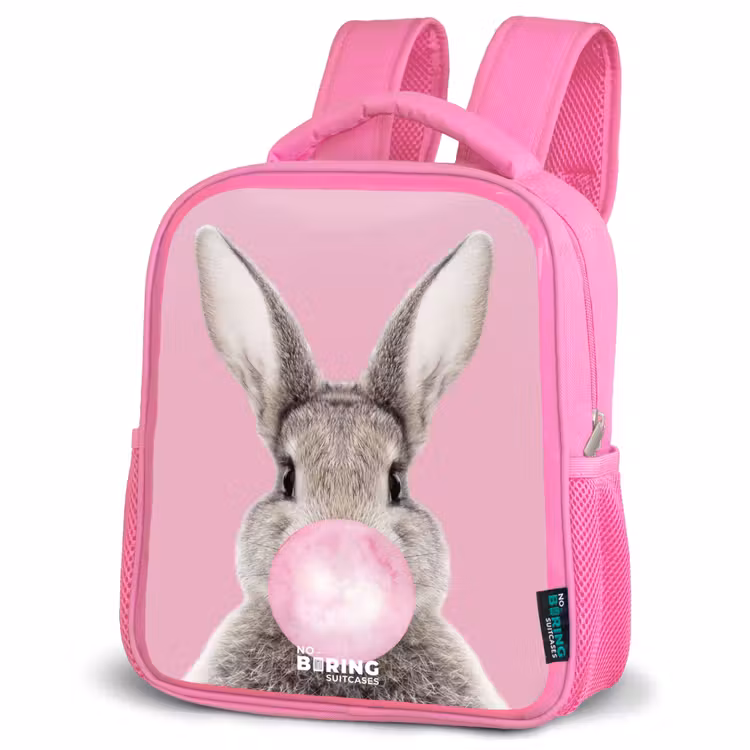 Kinderrugzak met naam - Roze - Kauwend knaagje — 6