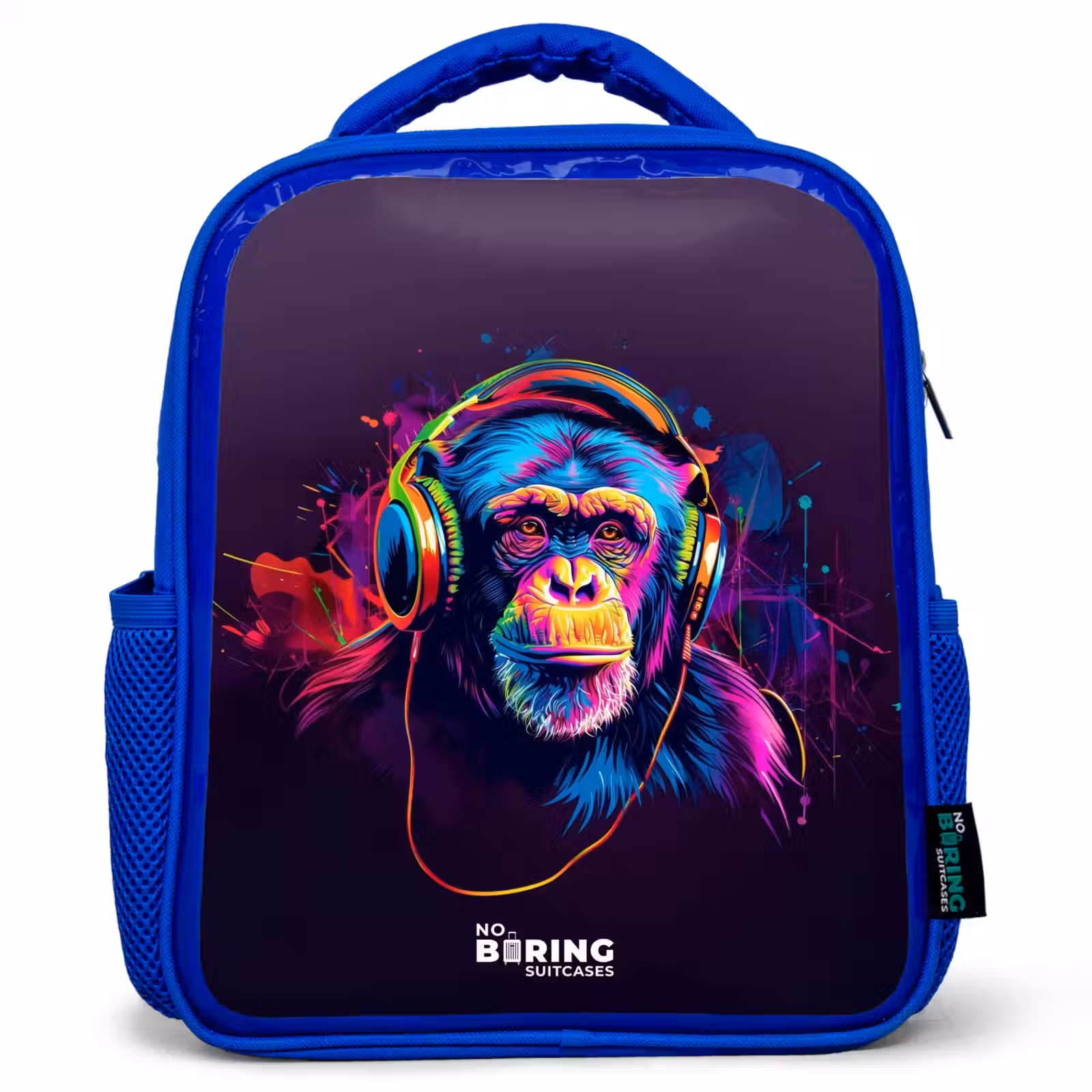 Kinderrugzak met naam - Blauw - Baviaan Beats — 1