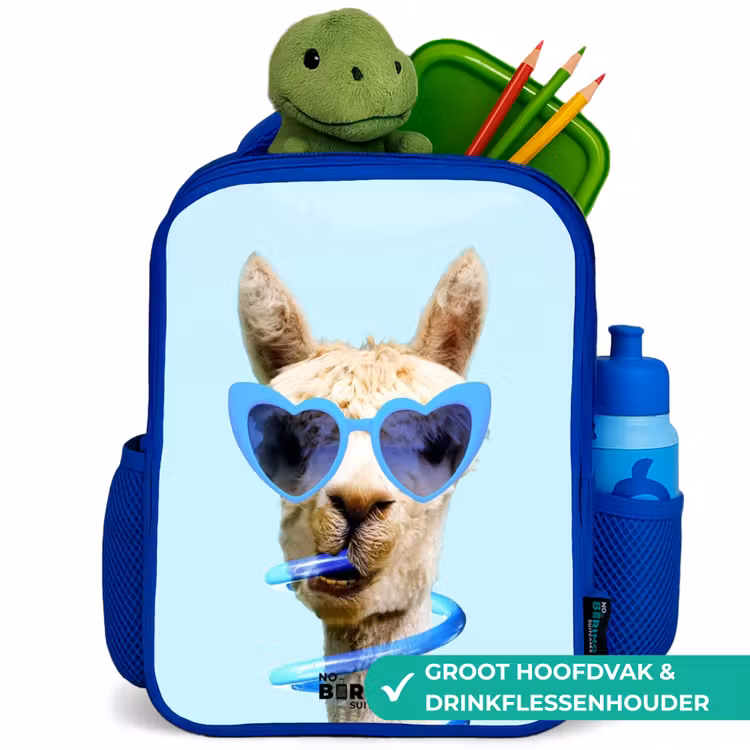 Kinderrugzak met naam - Blauw - Allard Alpaca — 5