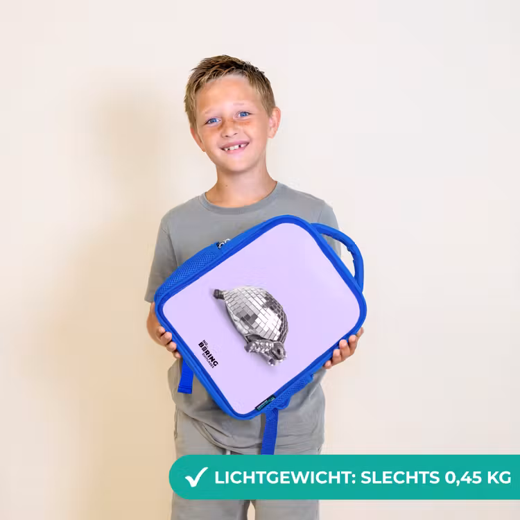 Kinderrugzak met naam - Blauw - Disco Dirk — 2