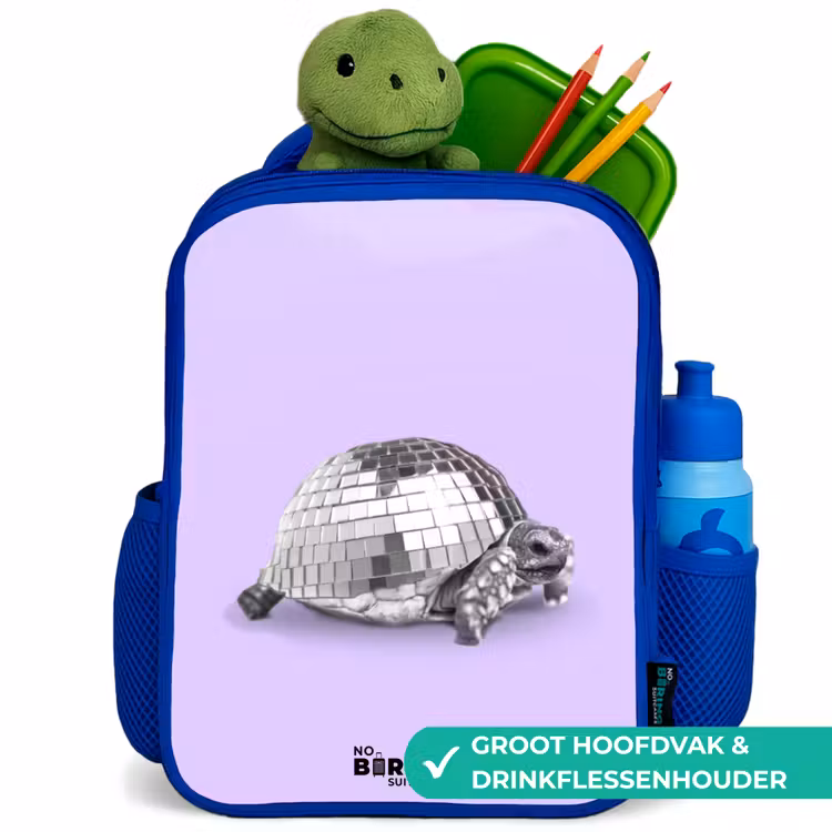 Kinderrugzak met naam - Blauw - Disco Dirk — 5