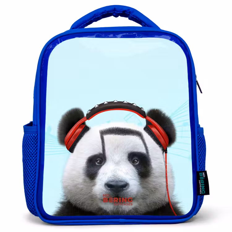 Kinderrugzak met naam - Blauw - Kees de Panda — 1