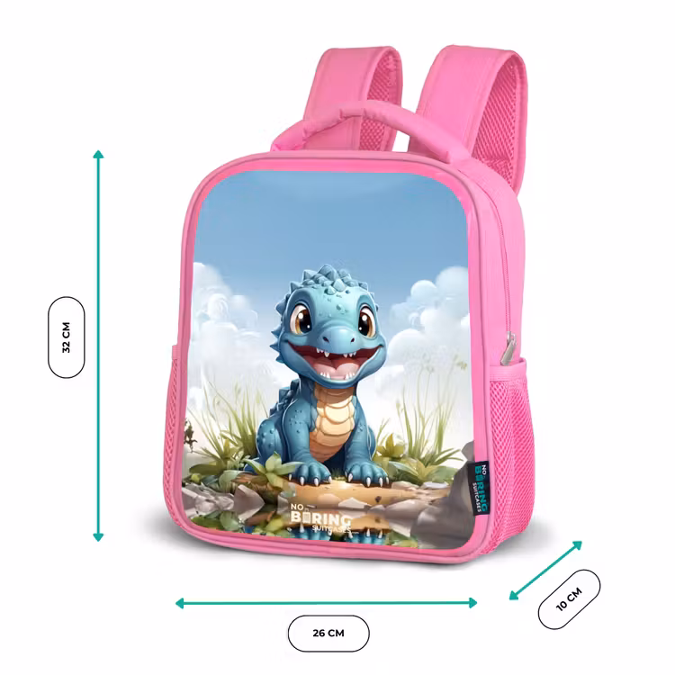 Kinderrugzak met naam - Roze - Darius Dino — 3