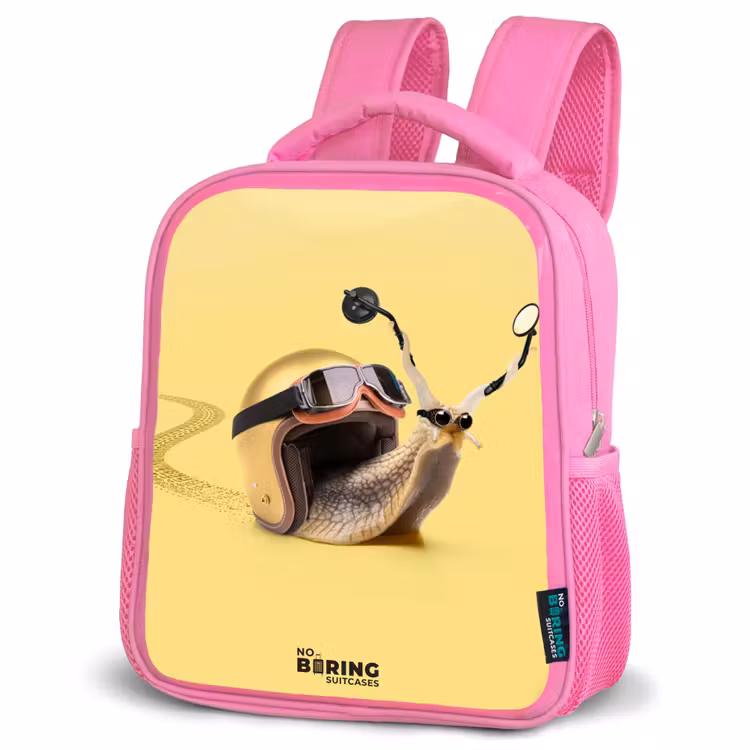 Kinderrugzak met naam - Roze - Escar-Go - Geel — 6