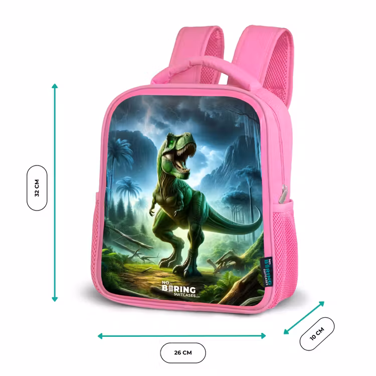 Kinderrugzak met naam - Roze - Junglosaurus — 3