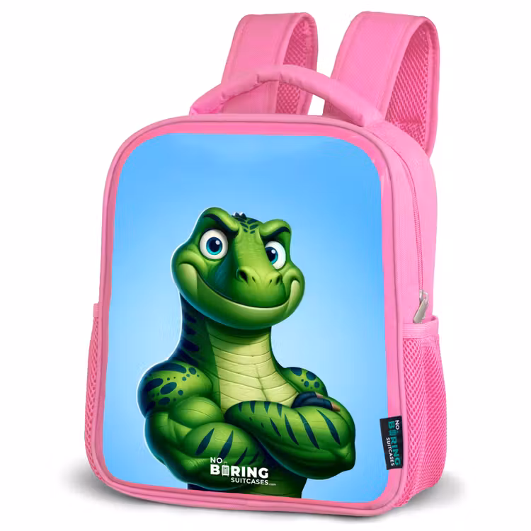 Kinderrugzak met naam - Roze - Spierbundelsaurus — 6