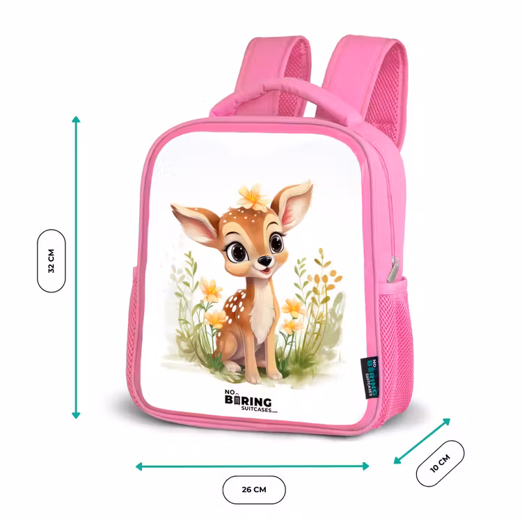 Kinderrugzak met naam - Roze - Tilly tuinhertje — 3