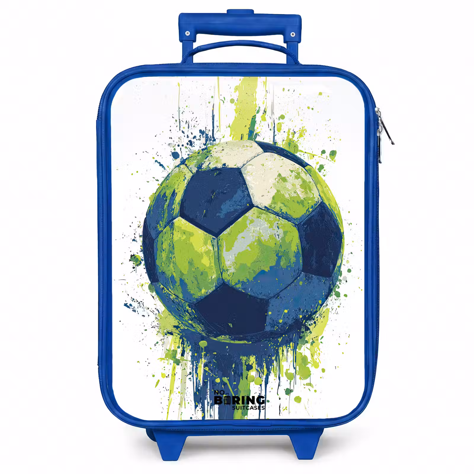 Kinderkoffer - Blauw - Voetbal - Verf - Groen - Blauw — 1