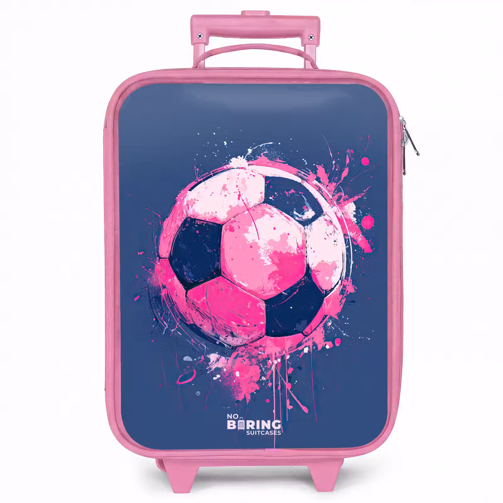 Kinderkoffer - Roze - Voetbal - Verf - Roze - Blauw — 1