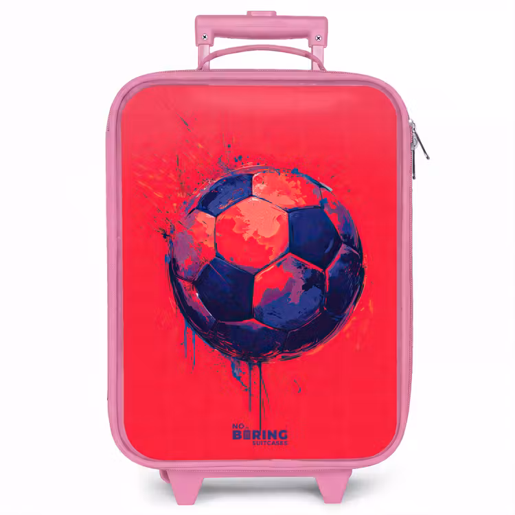 Kinderkoffer - Roze - Voetbal - Verf - Blauw - Rood — 1