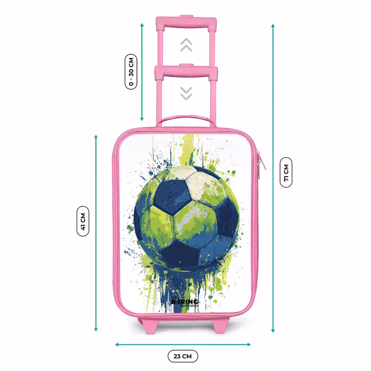 Kinderkoffer - Roze - Voetbal - Verf - Groen - Blauw — 6