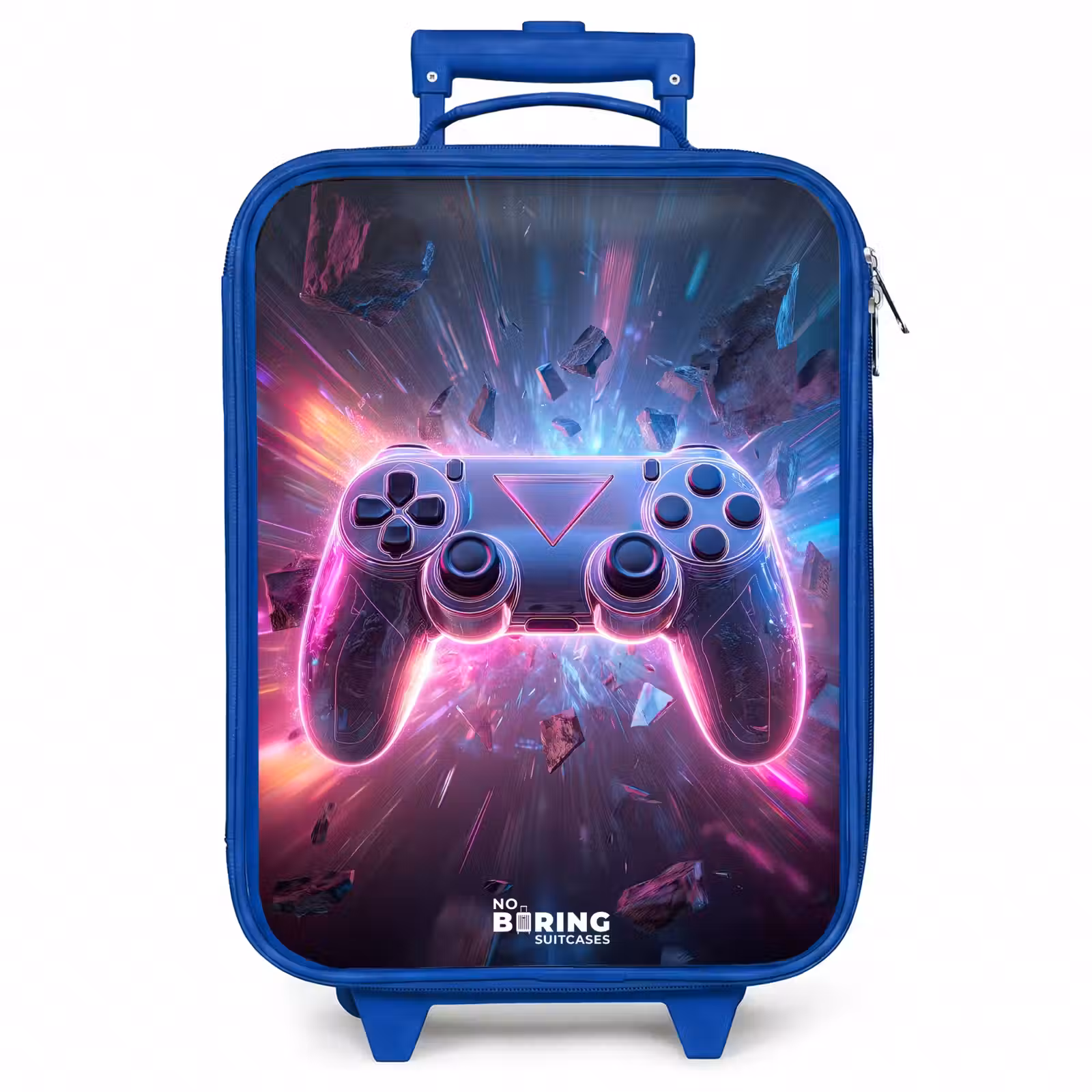 Kinderkoffer - Blauw - Game - Controller - Neon — 1