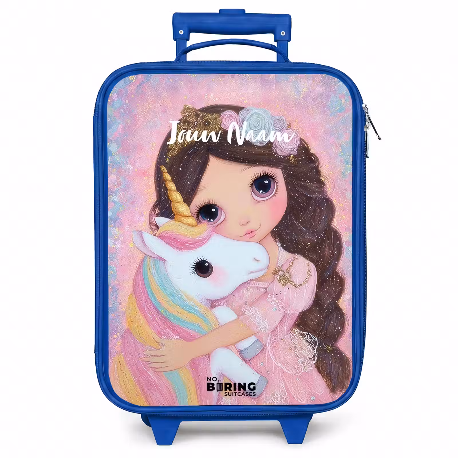 Kinderkoffer - Blauw - Meisje - Eenhoorn - Glitter — 1