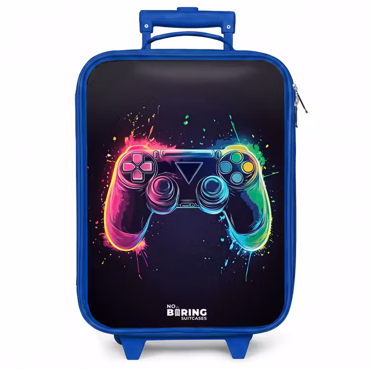 Kinderkoffer - Blauw - Game - Controller - Kleurrijk — 1