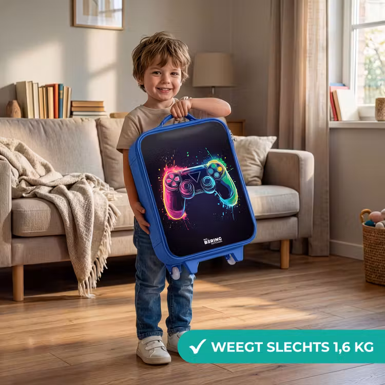 Kinderkoffer - Blauw - Game - Controller - Kleurrijk — 2