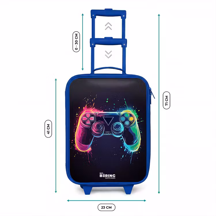 Kinderkoffer - Blauw - Game - Controller - Kleurrijk — 6