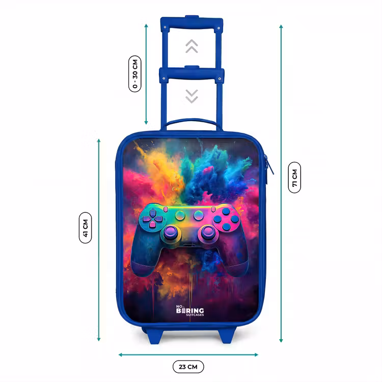 Kinderkoffer - Blauw - Game - Controller - Kleurrijk - Explosie — 6