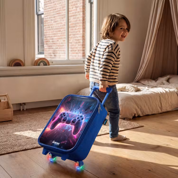 Kinderkoffer - Blauw - Game - Controller - Neon — 3