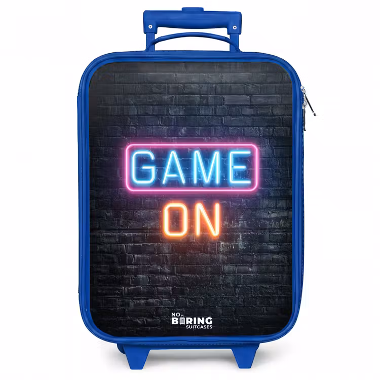Kinderkoffer - Blauw - Game - Letters - Neon — 1