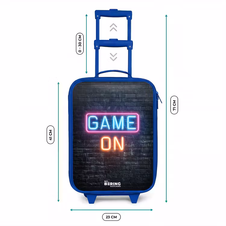 Kinderkoffer - Blauw - Game - Letters - Neon — 6
