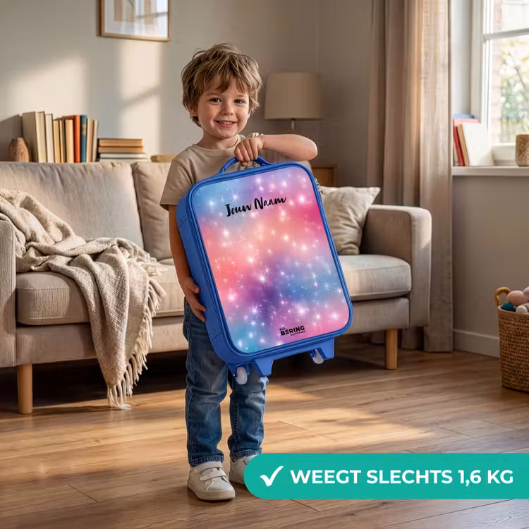 Kinderkoffer - Blauw - Sterren - Abstract - Kleuren — 2