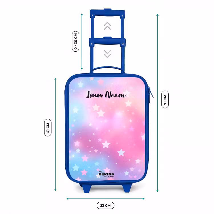 Kinderkoffer - Blauw - Sterren - Roze - Blauw — 6