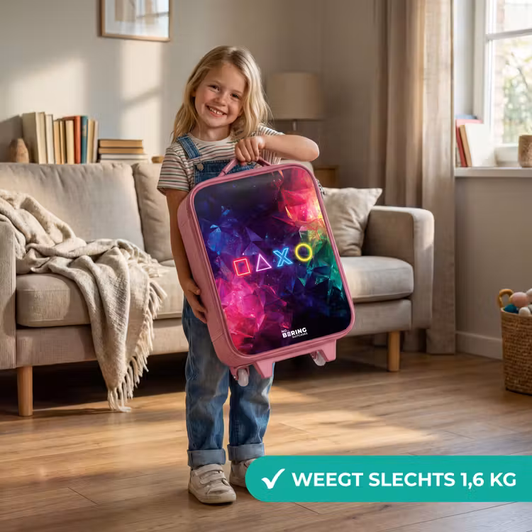 Kinderkoffer - Roze - Controller - Symbolen - Neon — 2