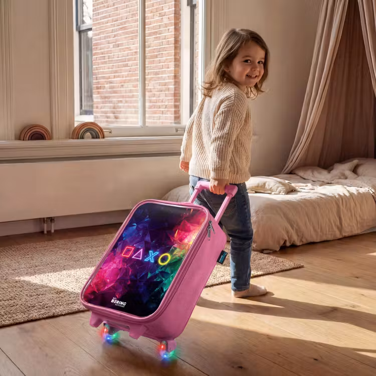 Kinderkoffer - Roze - Controller - Symbolen - Neon — 3
