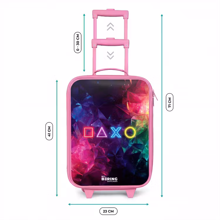 Kinderkoffer - Roze - Controller - Symbolen - Neon — 6