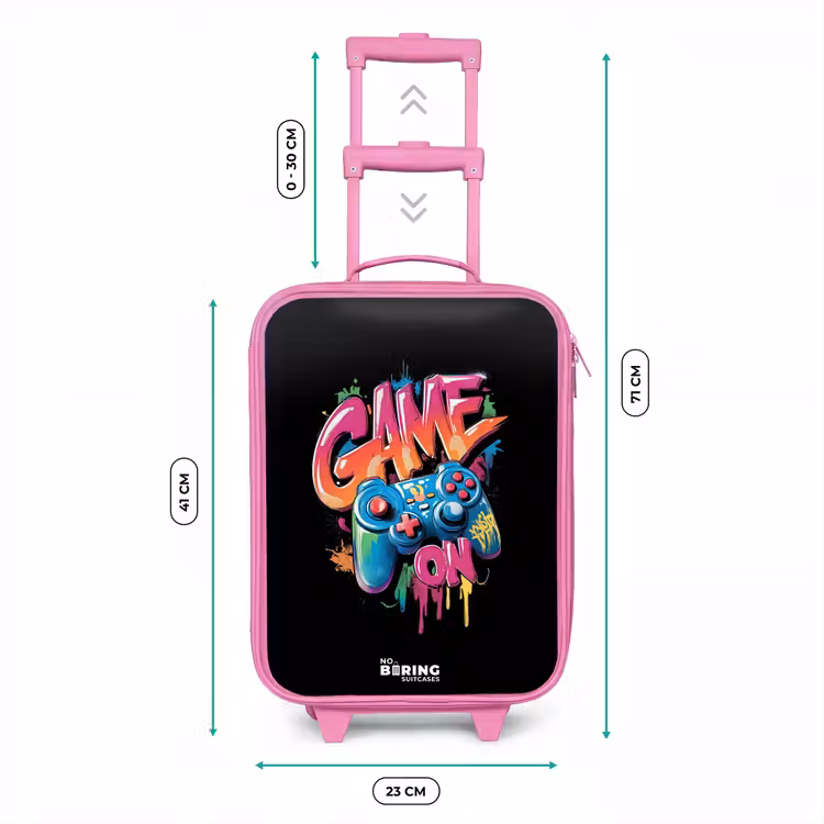 Kinderkoffer - Roze - Game - Controller - Graffiti - Neon — 6