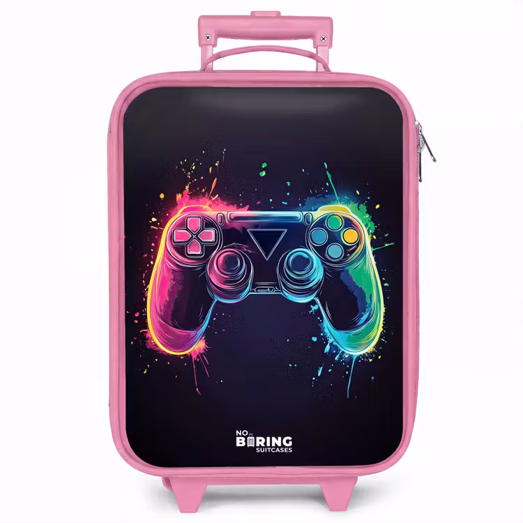 Kinderkoffer - Roze - Game - Controller - Kleurrijk — 1